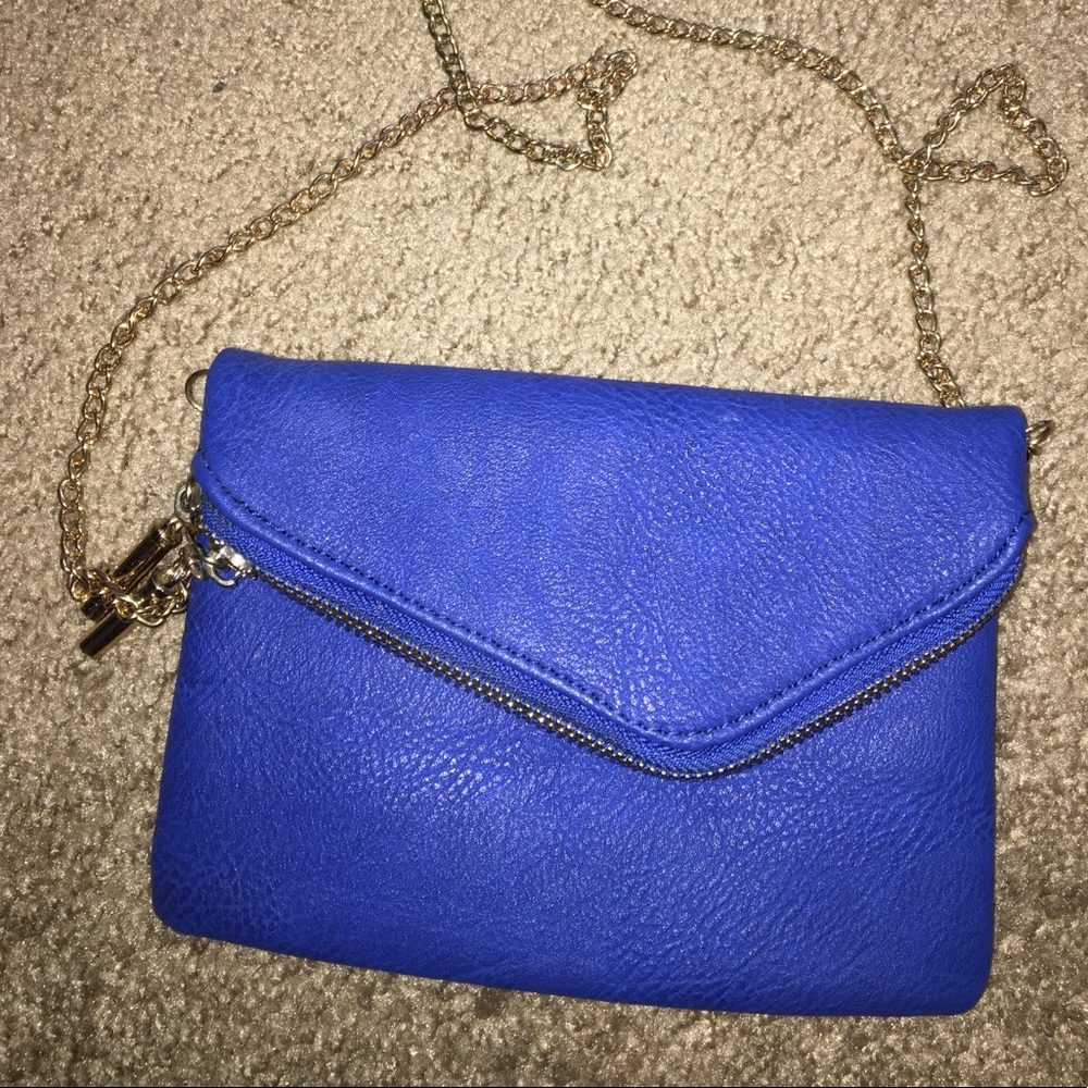 Royal blue crossbody bag